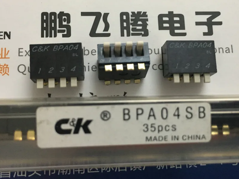 1 шт. оригинальный переключатель с кодом номера American C &amp k BPA04SB 4-битный 4P ключ Тип