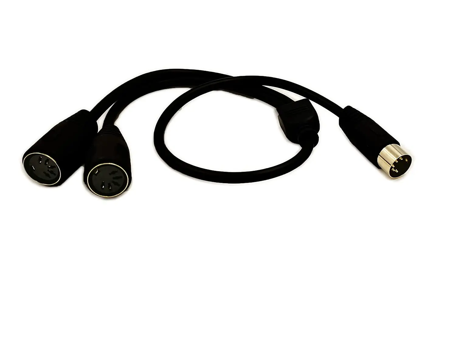 5-контактный разветвитель Кабель-адаптер MIDI штекер-двойной 2 x DIN-5 Женский