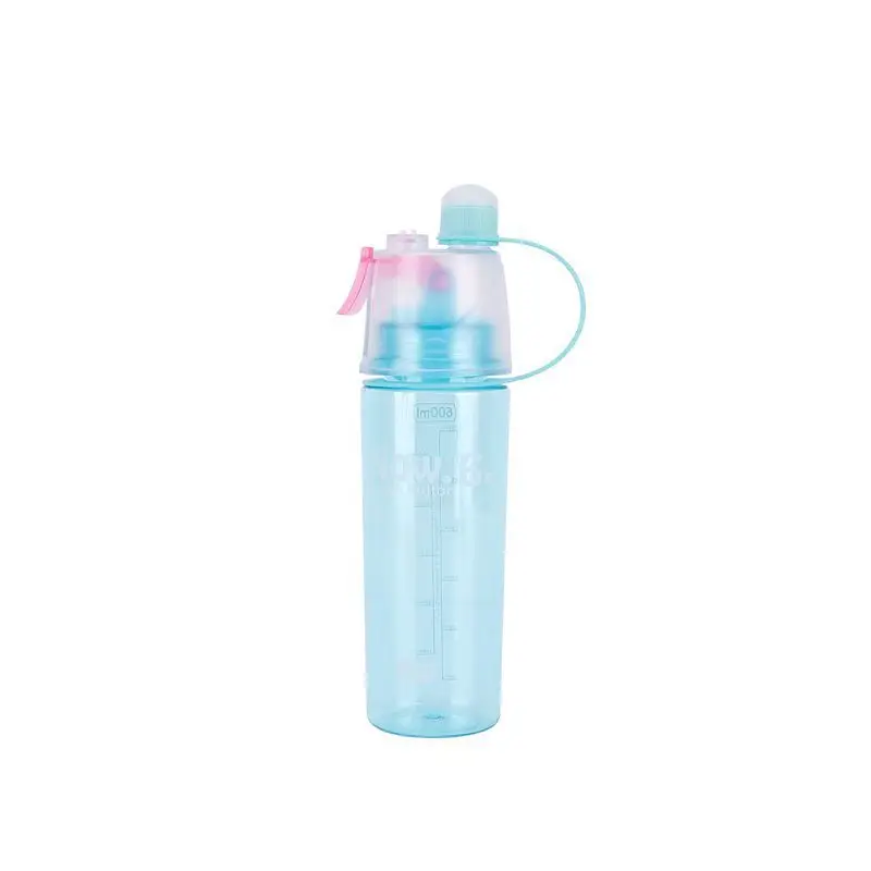 Креативная распылительная бутылка для воды, портативные распылительные бутылки, для спорта на открытом воздухе, для спортзала, питьевая посуда, бутылки, шейкер, 400 мл, 600 мл, D20