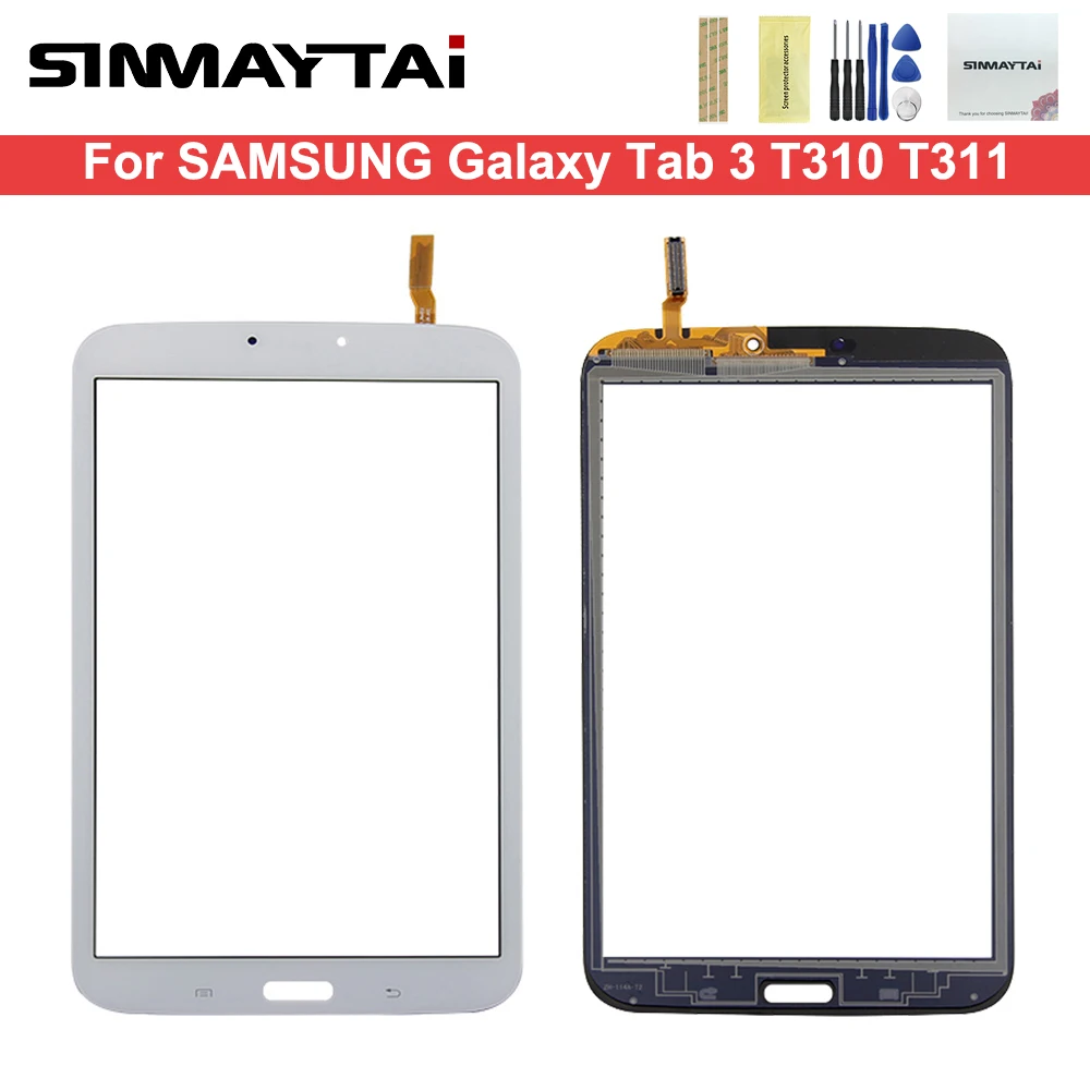 8 0 дюймовый черный для Samsung Galaxy Tab 3 T310/Φ T311 Tab3 ЖК сенсорный экран Объектив Стекло