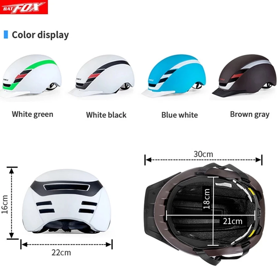 

BATFOX Cycling Helmet Ultralight MTB Mountain Road Bike Helmet Riding casco bicicleta hombre Bike Helmet casco ciclismo Bicycle
