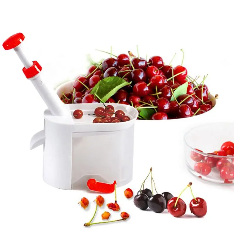 Cherry Seed Remover Легкий контейнер для удаления вишни, машина для удаления вишни, питтеры для вишни, оливковые инструменты для фруктов и овощей, кухонные гаджеты - Цвет: Cherry Seed Remover
