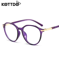kottdo anti blue light glasses women optical myopia eyelasses round plastic frame transparent spectacle eyewear computer men