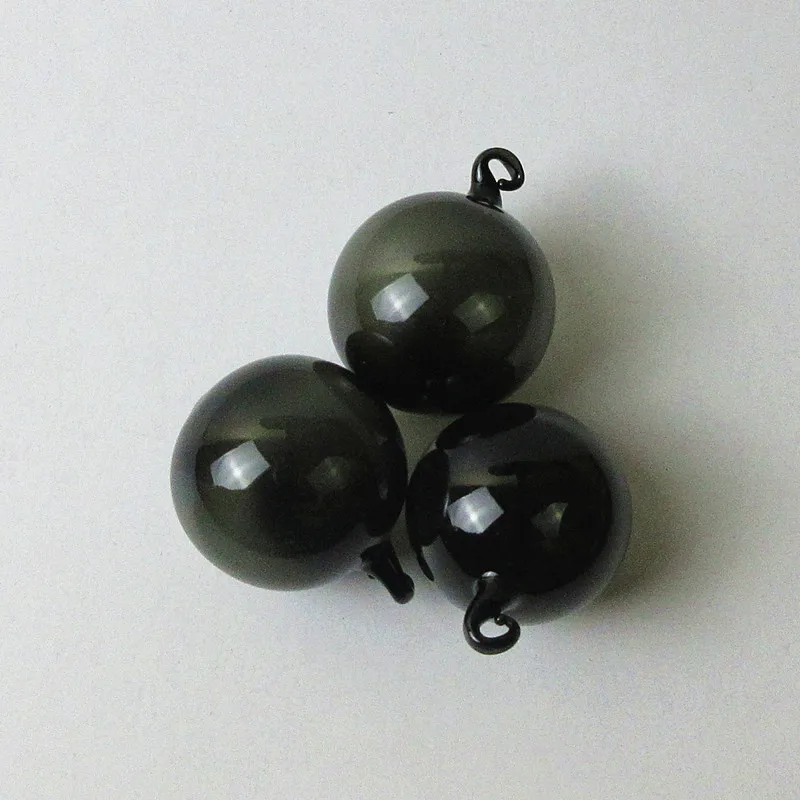 100 шт шар из выдувного стекла черный стеклянный поплавок украшение для аквариума