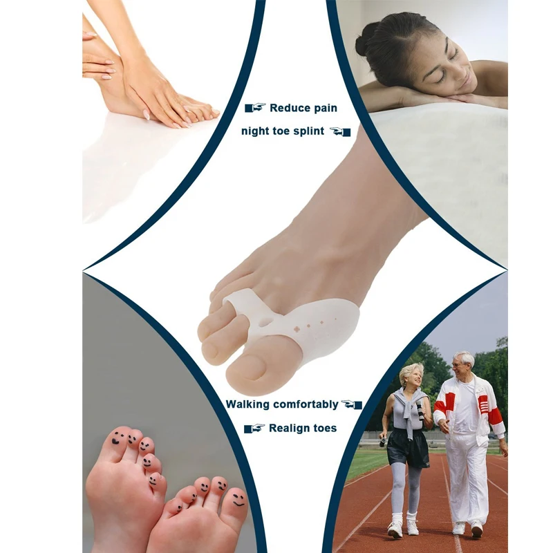 1 пара BYEPAIN Bunion гелевый корректор носка сепараторы рельеф кремния шина для Hallux
