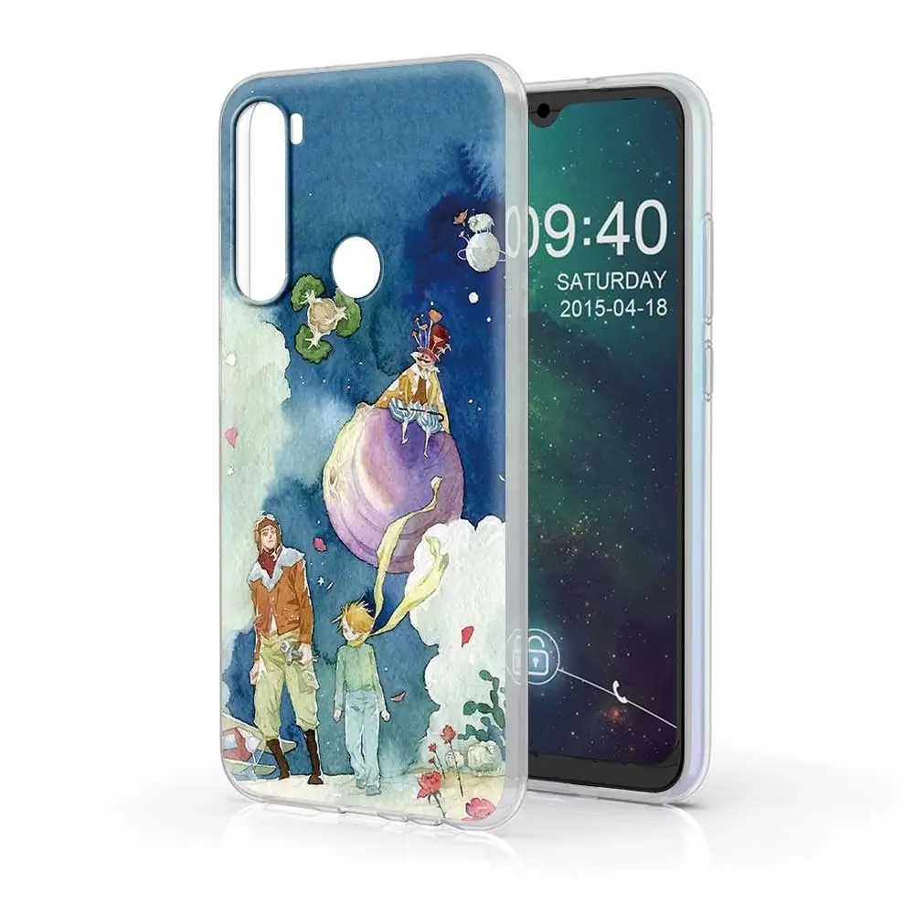

Little Prince Watercolor Translucent Case for Xiaomi Redmi Note 9S 8 Pro 9 8T 7 9C 7A Mi Poco X3 NFC 9T 10 Lite Matte Soft Cover
