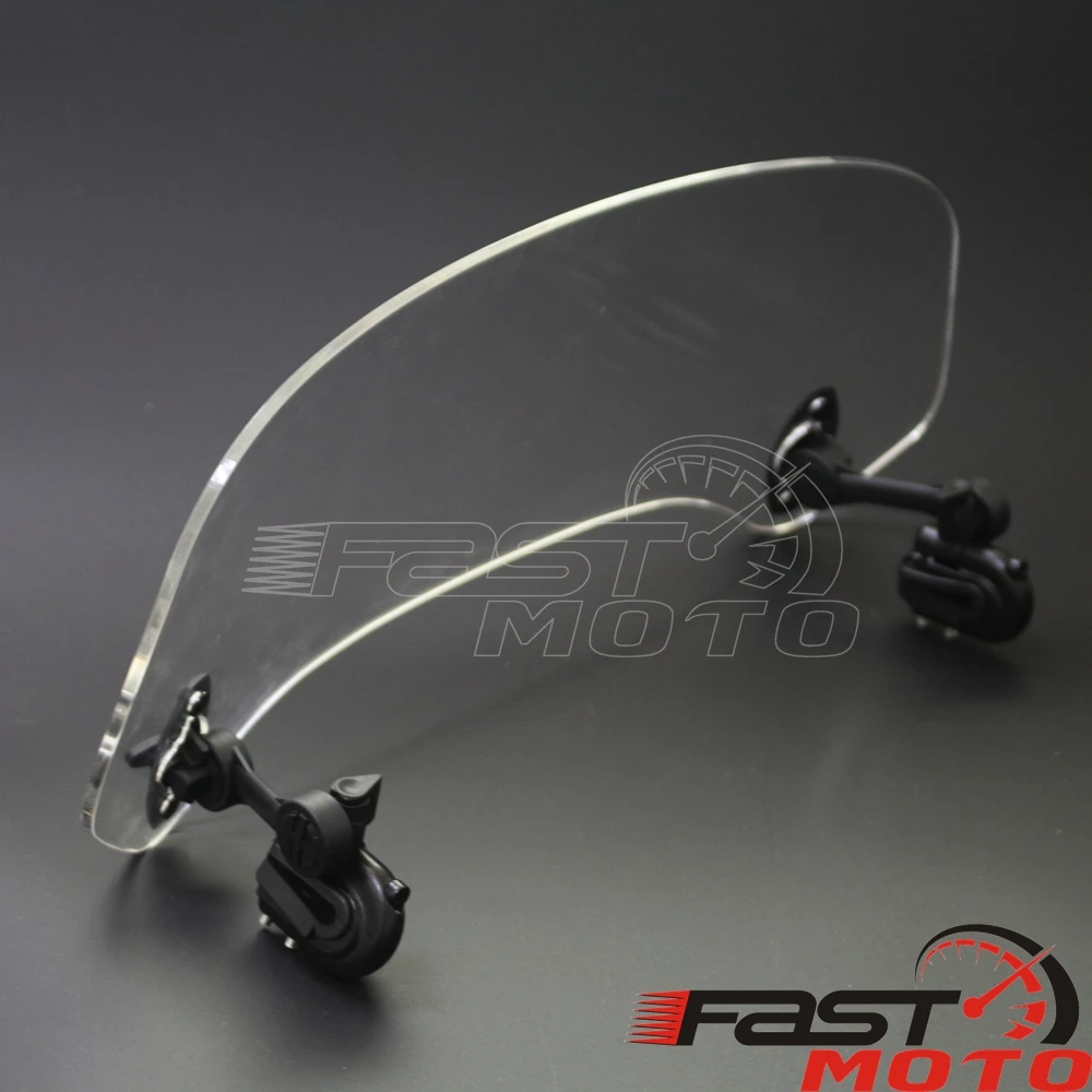 Прозрачный удлинитель для мотоцикла регулируемый ветровой экран спойлер на