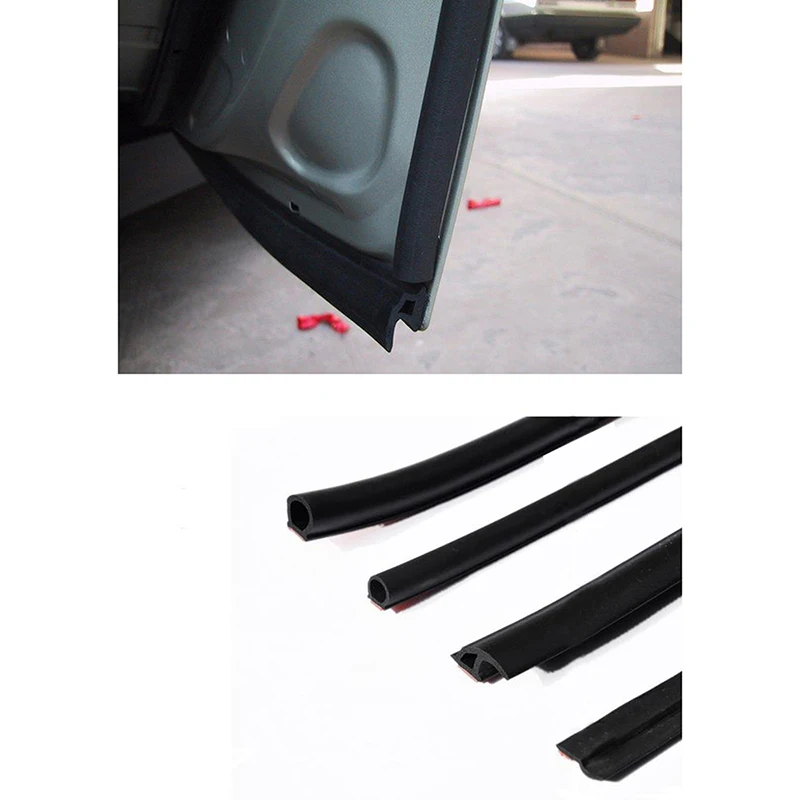 

2pcs/lot Small D 4 Meter 3 M Genuine Adhesive Car Rubber Seal Sound Insulation Anti Noise Car Door Sealing Strip Rubber Seals