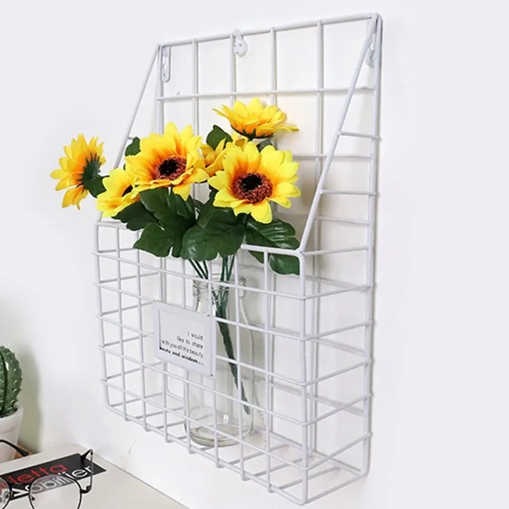 Кованая железная стойка для журналов инновационная простая настенная