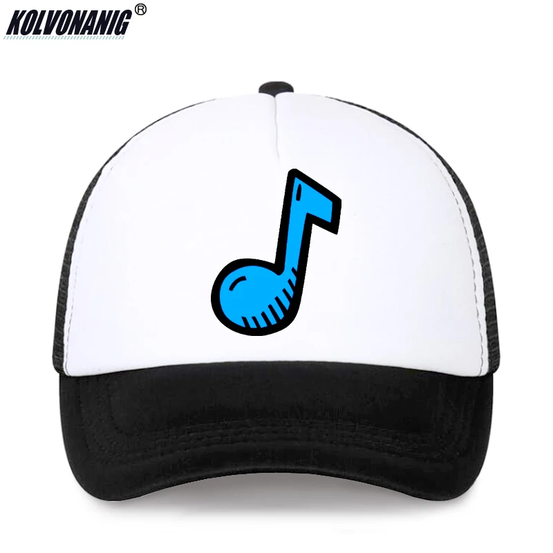 

Musical Note Funny Print Trucker Cap for Women Men's Unisex Fashion Rock'n Roll Fans Band Hip Hop Snapback Mesh Caps Dad Hats