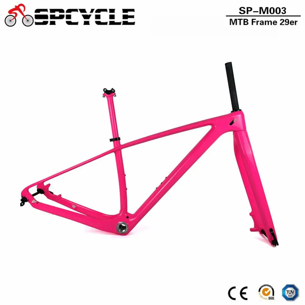 Spcycle 650B/27,5 er/29er MTB горный велосипед рамы из углеродного волокна, 142 мм через мост MTB велосипед карбоновые рамы 1" /17"/19"