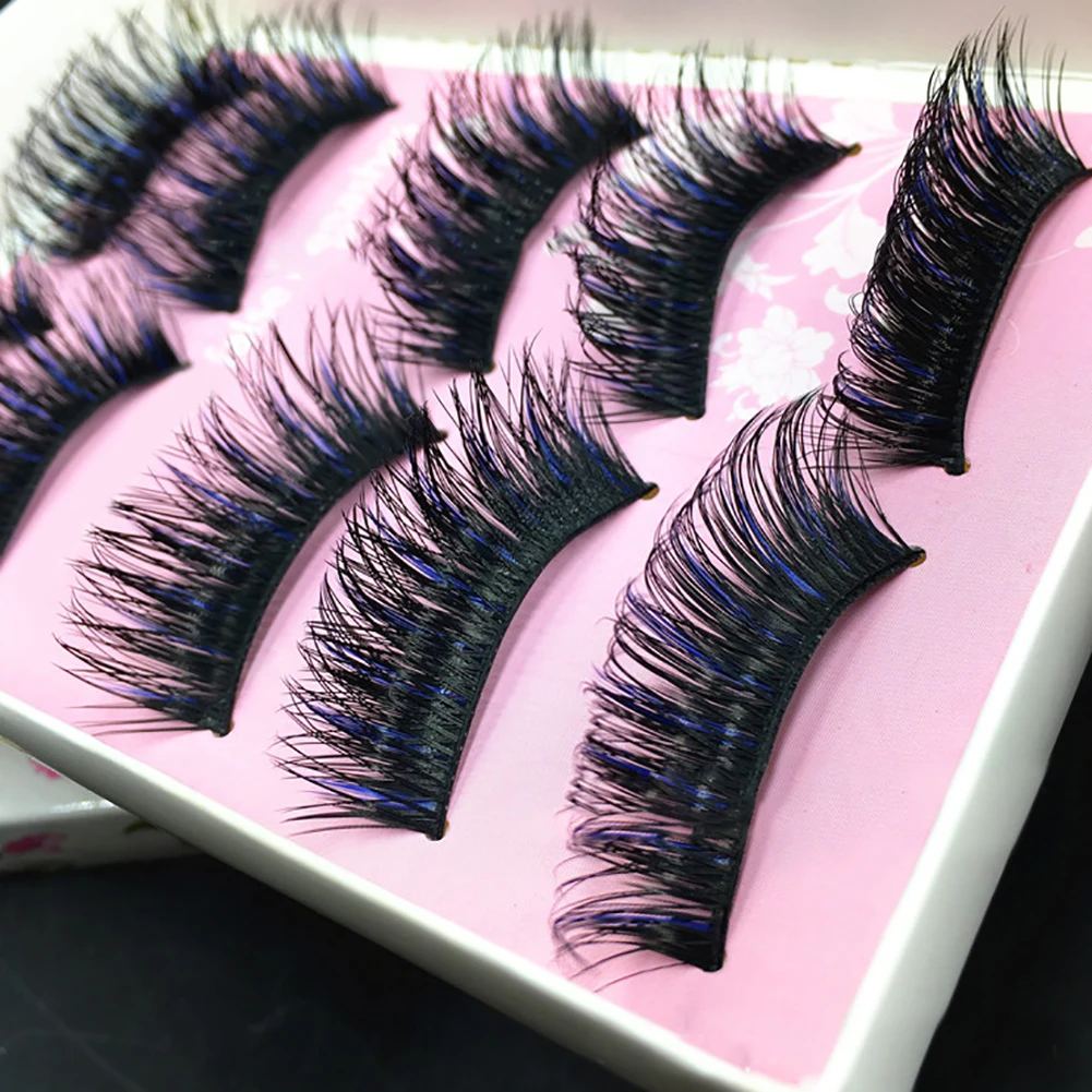 Длинные толстые накладные ресницы костюм косплей 3d норковые наращивание ресниц