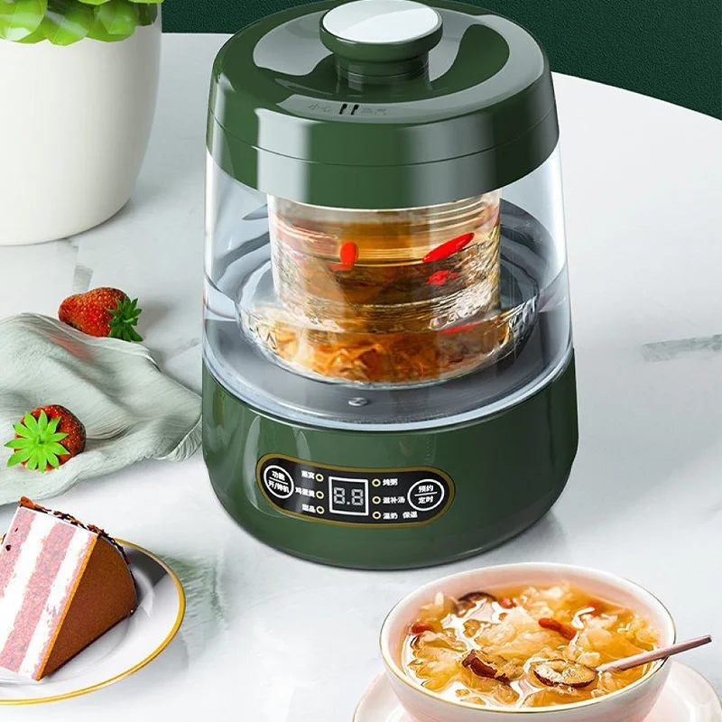 

220V Household Health Pot Electric Kettle Mini 600ml Porridge Stewing Soup Cup Electric Kettle Boiling Tea Maker Dert Glass