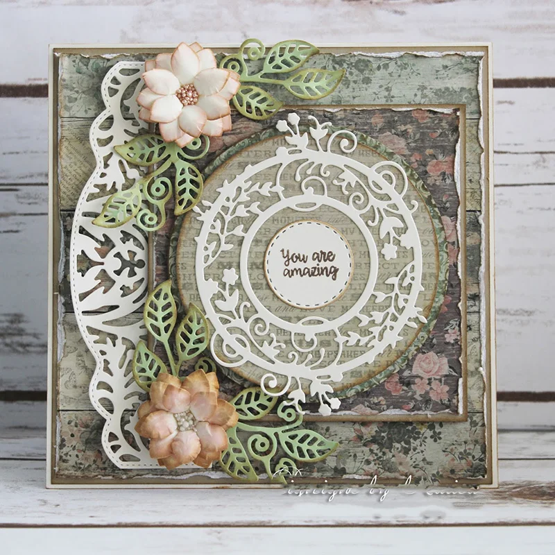 

JC Leaves Leaf Foliage Metal Cutting Dies DIY Handmade Stencil Scrapbooking Craft Mold Paper Make Template Model Punch Blade Die