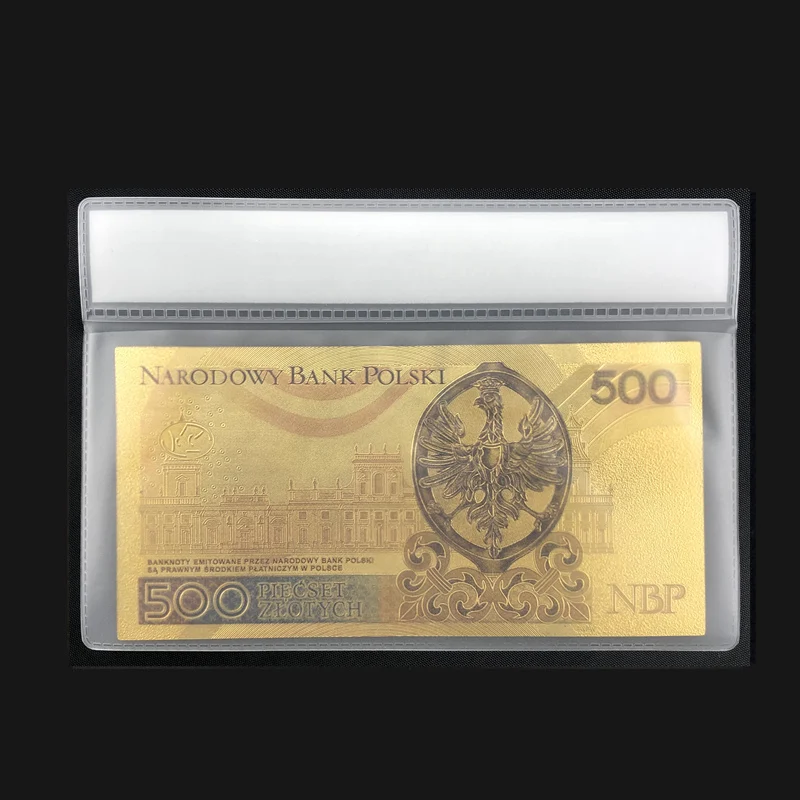 Лидер продаж для Польша золотые банкнот 100 PLN кредитки червонного золота в