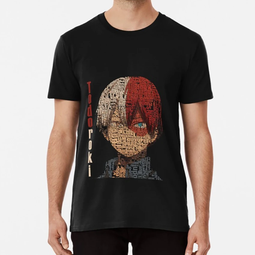 Boku no hero fan art todoroki my design boku футболка my|Мужские футболки| |