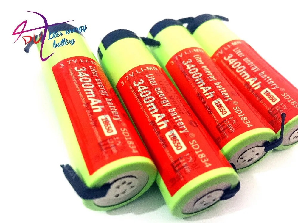 10 шт./лот 100% Новый оригинальный NCR18650 3 7 V 3400MAH литий ионный аккумулятор для