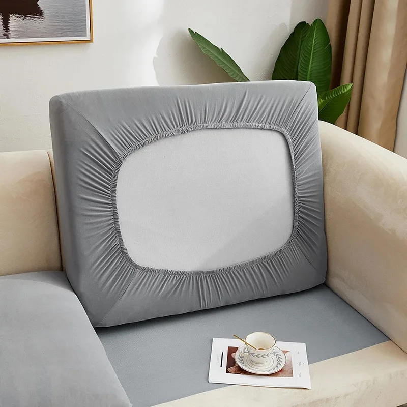 

Solid Color Sofa Slipcover Seat Cushion Cover for Living Room Removable Washable Couch Covers Elastic Settee Furniture Protector
