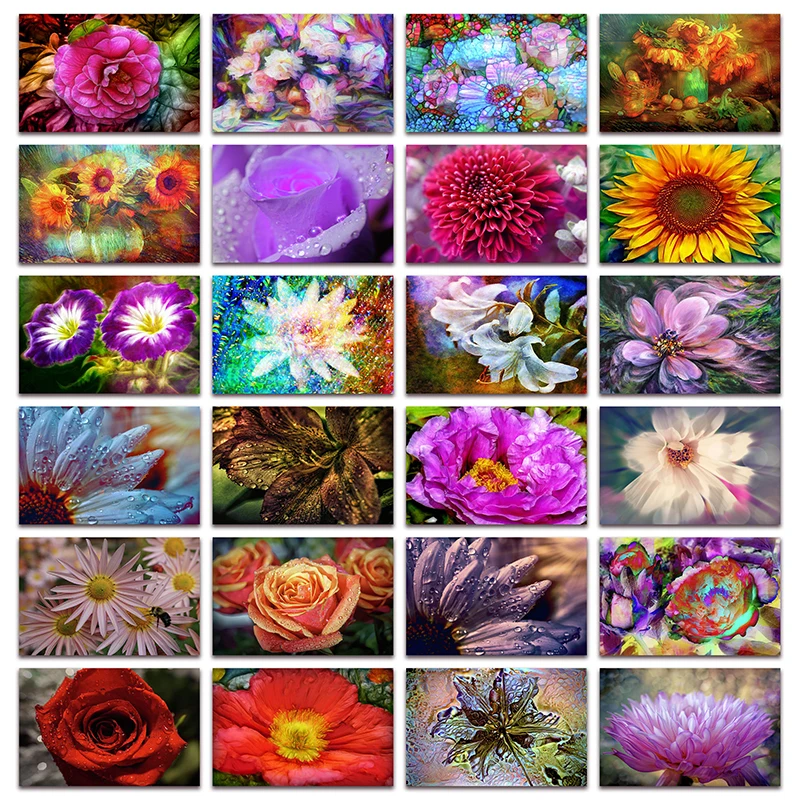 

New DIY Diamond embroidery Flower Peony Rose Full Diamond painting mosaic picture Begonia Lily cross stitch Home decor E061