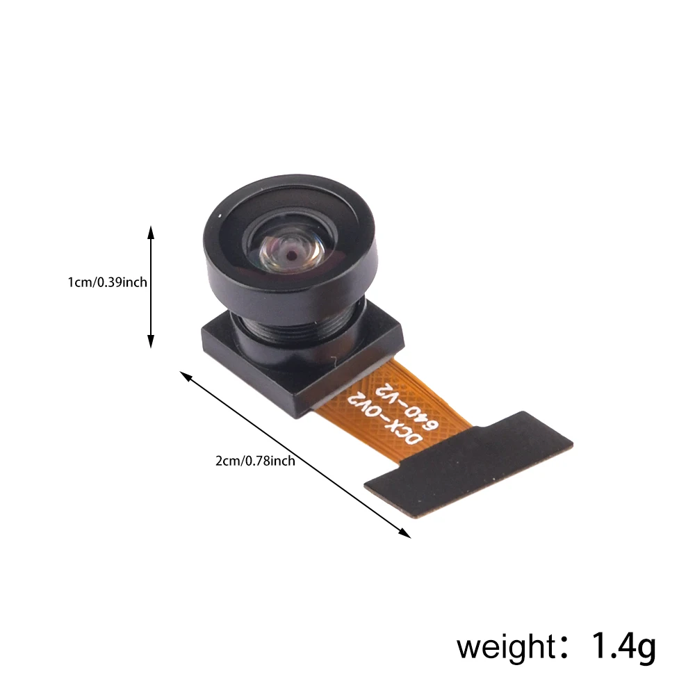 OV2640 Camera Wide-angle Lens Module 2 Million Pixels DVP Interface ESP32 MCU Camera 66/160 Degrees 21/75MM 24PIN 0.5MM Spacing