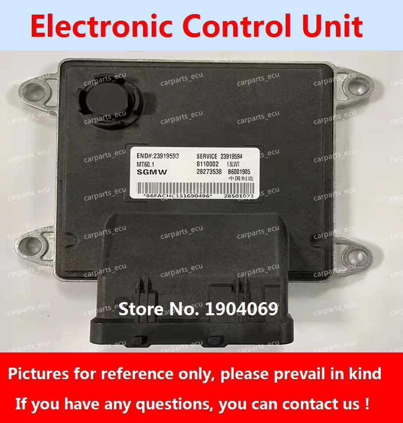 

Engine Computer Board B6001905 28273538 23919593 23919594 MT60 ECU B6001332 28273539 For Wuling Baojun Car