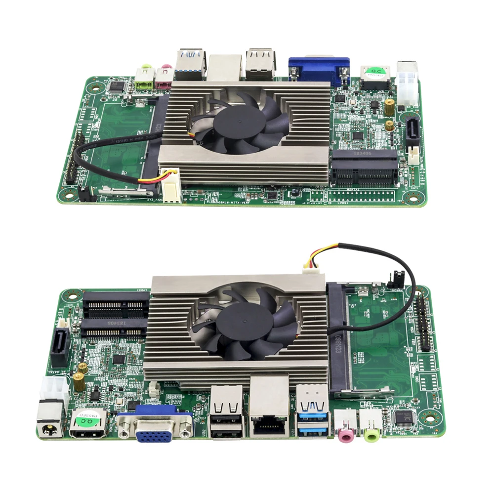 XCY материнская плата для процессора ITX Intel Core i3 7100U 2 40 ГГц Материнская Mini DDR4 mSATA SATA PCI