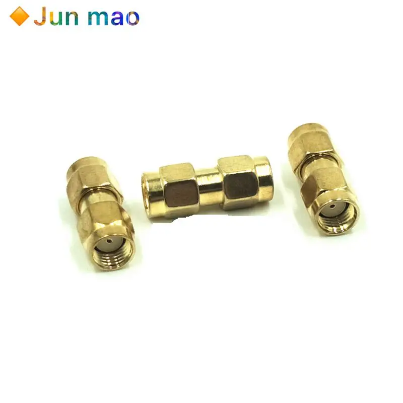

2pcc SMA штыревой к RP SMA штыревой RF коаксиальный адаптер прямой позолоченный Новый SMA штыревой отверстие к SMA штыревой SMA-JJ латунный Горячий