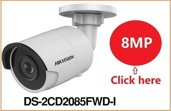 HIKVISION,, DS-2CD2045FWD-I, 4 МП, ИК, фиксированная, пулевидная сетевая камера, POE, сетевая, видео камера наблюдения, работает от Darkfighter