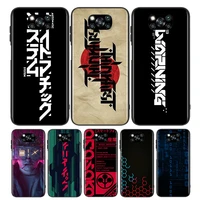 cyber style punk for xiaomi poco x3 nfc m3 m2 x2 f3 f2 pro c3 f1 mi play mix 3 a2 a1 6x 5x black soft phone case