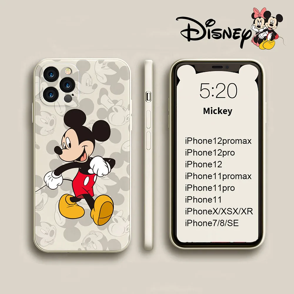 minnie mickey iphone 12 cases 3d silicone disney cute anime protective case for iphone 1111pro12pro78xxs free global shipping