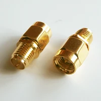 1x pcs sma male to rp sma rpsma rp sma female plug cable antenna connector socket gold palted brass straight coaxial rf adapter