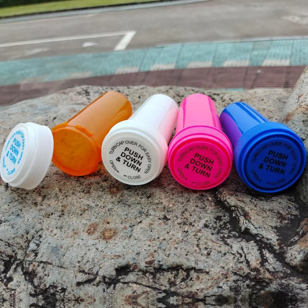 

HORNET 30Dram Push Down & Turn Vial Container Acrylic Plastic Stroage Stash Jar Pill Bottle Case Tobacco Box Herb Container