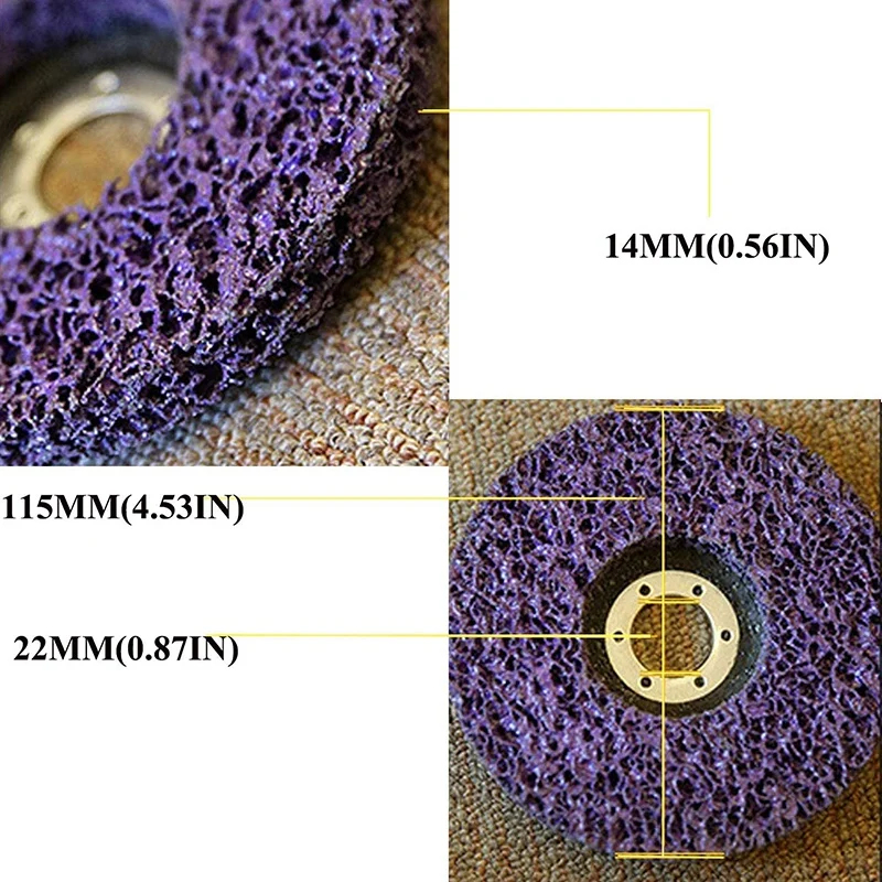

Strip&Clean Disc for Angle Grinders-Remove Rust, Strip Paint, Clean and Weld Poly Strip Wheels