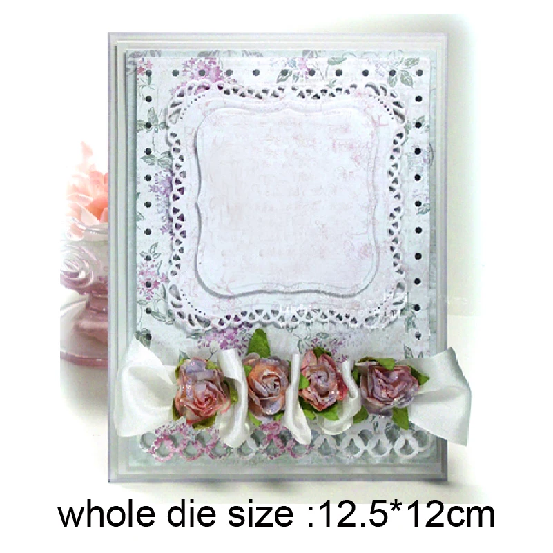 

Metal Cutting Dies DIY Etched Pierced frame Background Dies mould Craft Paper Card Making Scrapbooking Embossing die stencils