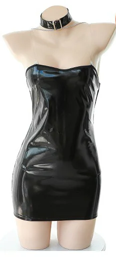 

Womens New Jumpsuit Costume Sexy Lingerie Faux Leather Bondage Dress Prisoner Night Club Cosplay Erotic Latex Backless Bodycon