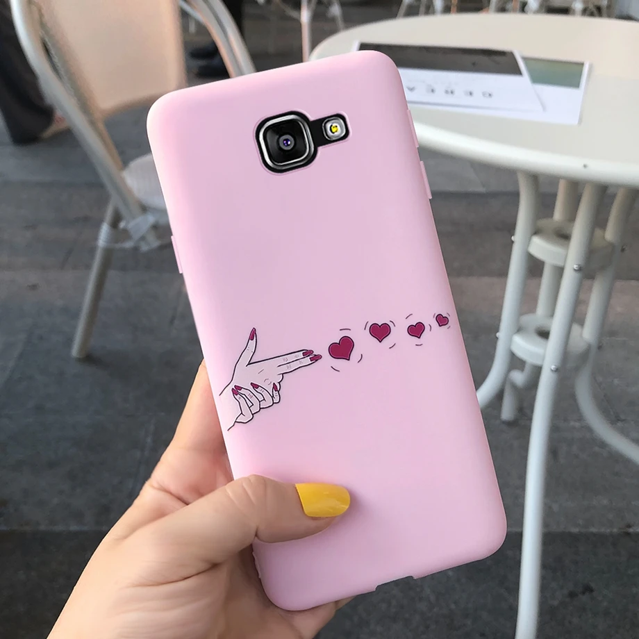 Силиконовый чехол для Samsung Galaxy A5 2016 A510 A510F мягкий из ТПУ с рисунком карамельных