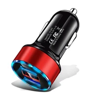 3 1a dual usb car charger adapter with battery monitor display for iphone x 7 8 plus samsung huawei xiaomi mobile phone