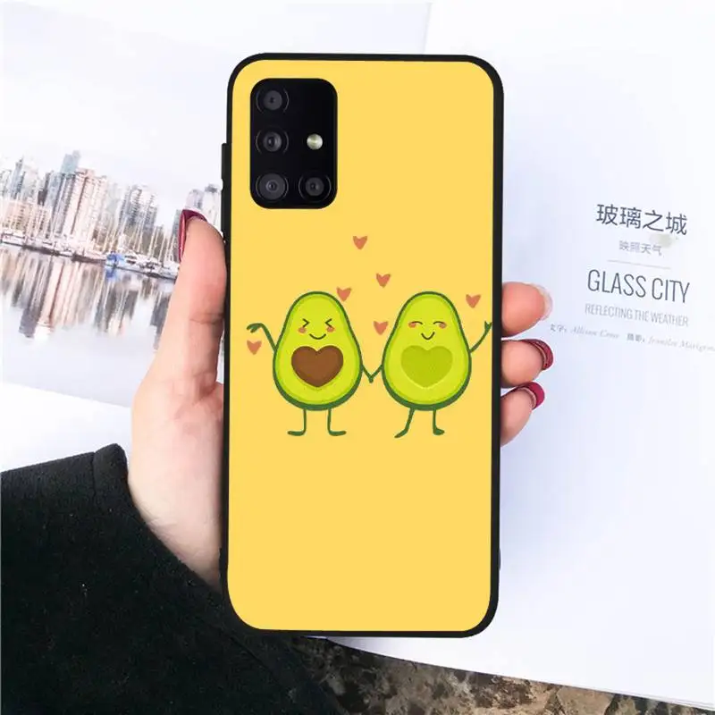 

Cute Cartoon Yellow Giraffe Cat Phone Case For Samsung galaxy S 7 8 9 10 20 edge A 6 10 20 30 50 51 70 note 10 plus