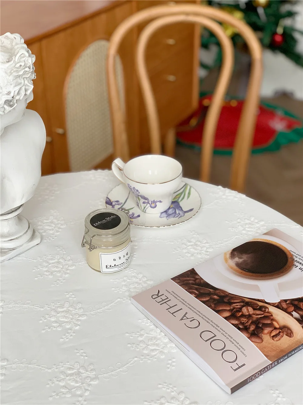 french retro rectangular white lace tablecloth for wedding decoration hotel coffee shop background cloth book table cover free global shipping