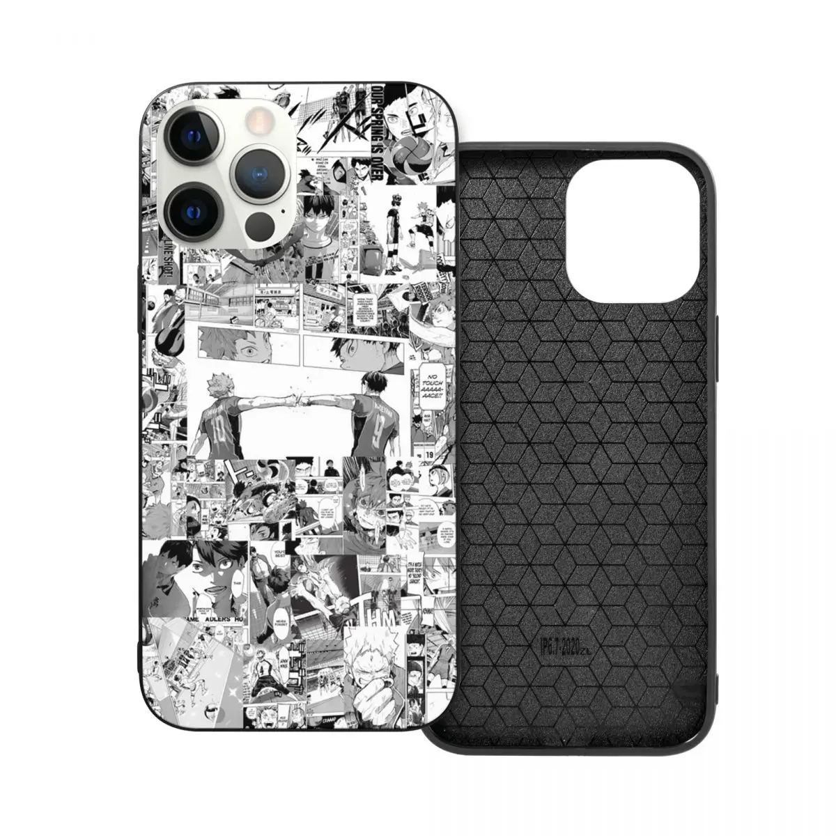 

Haikyuu Manga Collage PC Glass TPU Phone Cover for iPhone 13 12 11 Xs Xr X Pro Max Mini 7 8 Se2 Plus 6 6S