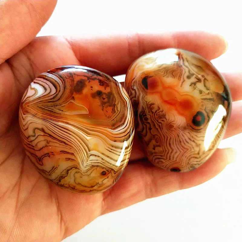Агатовые пальмовые камни Sardonyx из натурального камня игровые маленькие и