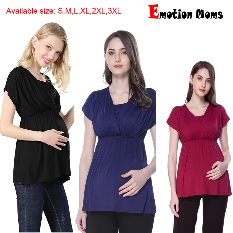 Emotion Moms; летняя одежда для беременных; футболка для кормления грудью; топы для беременных женщин; топы для беременных