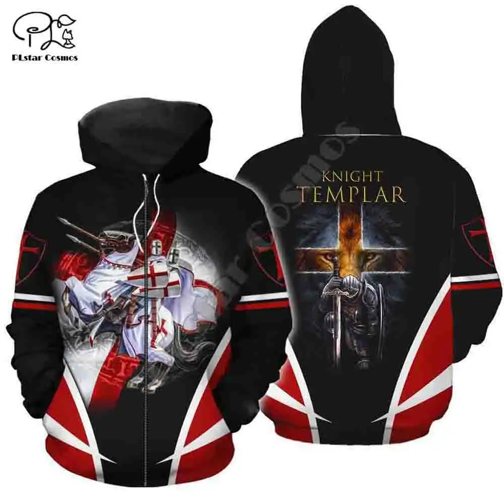 

PLstar Cosmos 3dPrint Cross Knights Templar Armor Unisex Men/Women Harajuku Streetwear Funny Hoodies/Sweatshirt/Jacket-a5