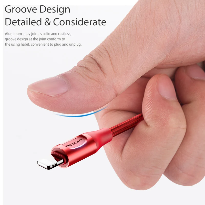 USB-кабель ROCK 2.1A для iPhone XS Max кабель быстрой зарядки и передачи данных 1 5 м |