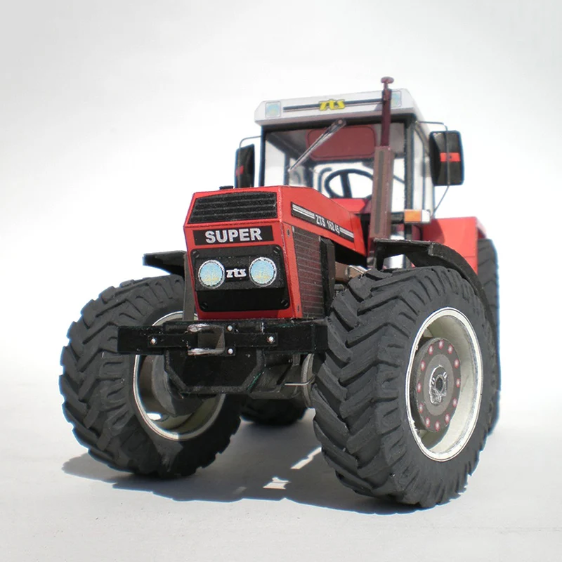 Zetor 162 45 трактор 1:32 чешское искусство оригами складная 3D модель бумаги бумажная