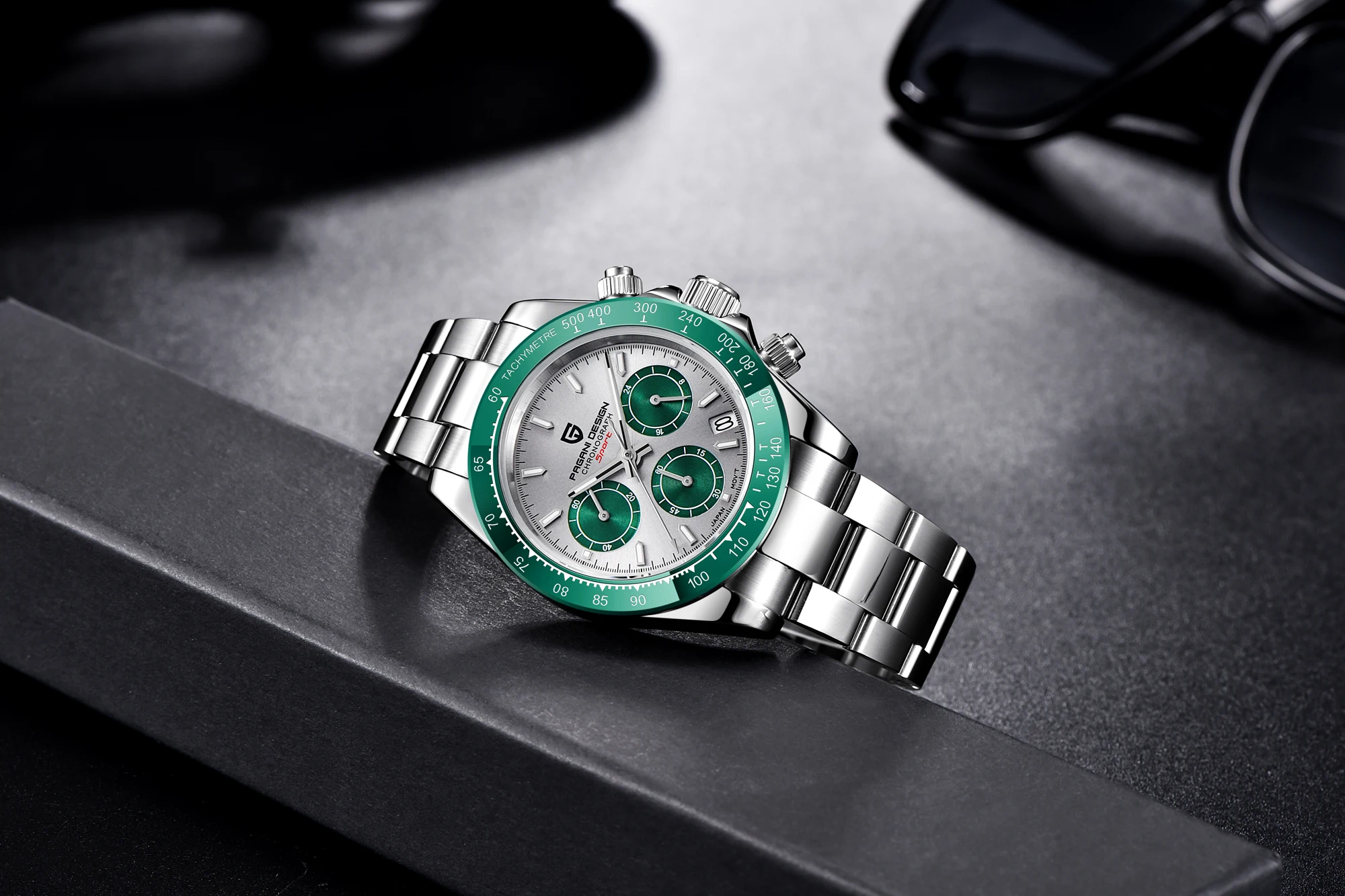 2022 New PAGANI Design Top Brand Men's Sports Quartz Watches Sapphire Stainless Steel Waterproof Chronograph Luxury Reloj Hombre