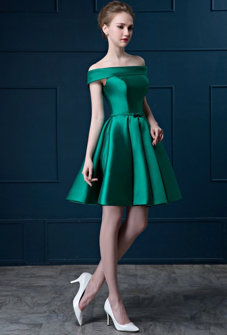 Vestido madrinha новые атласные платья подружки невесты с открытыми плечами и открытой спиной, золотое, королевское, голубое, фиолетовое, розовое, длина до колена, свадебные g