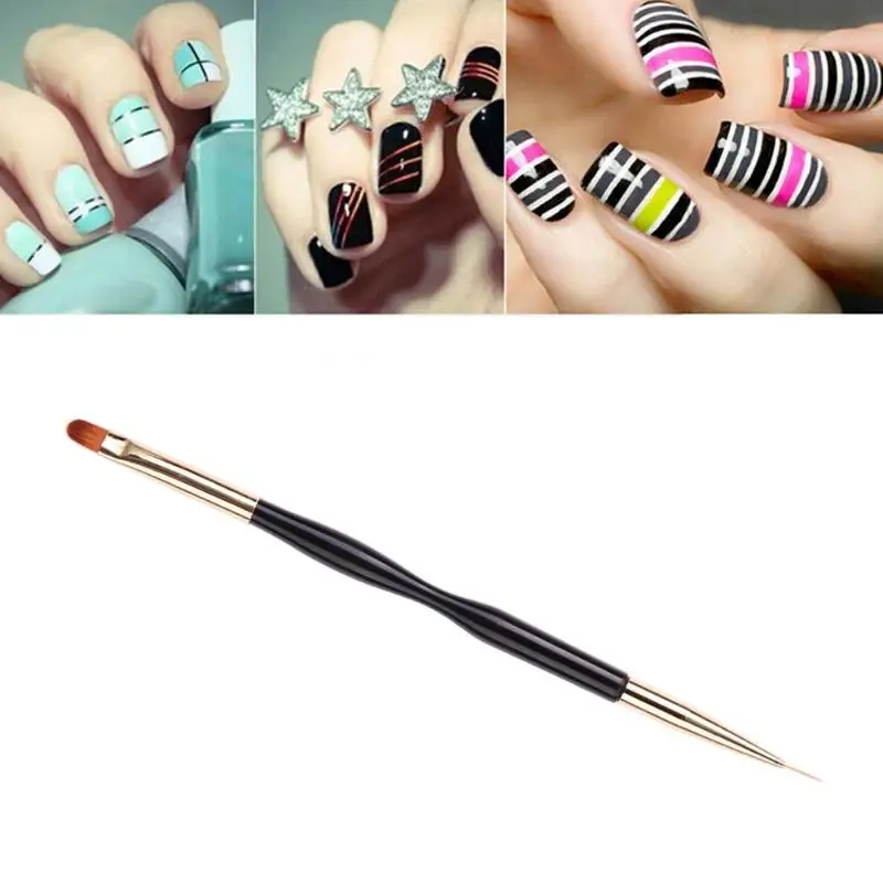 1 шт. двусторонняя Кисть для ногтей|Кисти ногтей| |