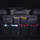 Органайзер для заднего сиденья автомобиля сумка для хранения на спинку сиденья, Автомобильный багажник украшение из сетки, гаджет для мелочей, аксессуары для интерьера