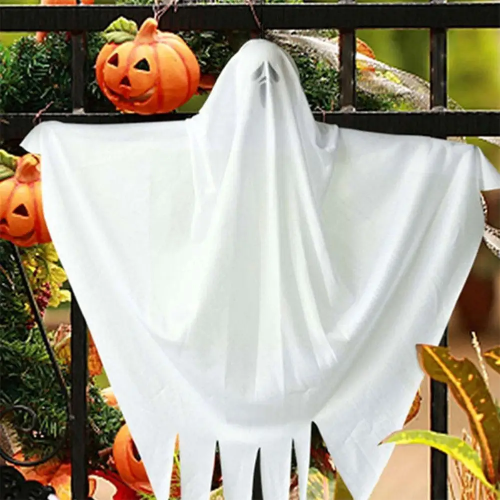 

Horror Hanging Ghost Pendant Haunted House Decoration Props Ghost Hanging Courtyard Halloween Decoration Door White Decorat K7M7
